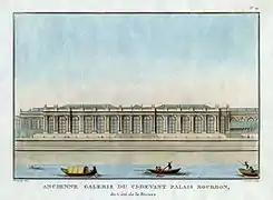 Façade of the Palais Bourbon facing the Seine (beginning of the 19th century)