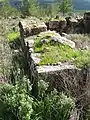 The ruined structure of an ancient house, in Kh. Jubeil Naqqar, near Neve Michael