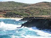 Andicuri beach from natural bridge