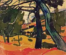 Pinède à Cassis (Landscape), 1907, oil on canvas, 54 × 65 cm, Musée Cantini, Marseille