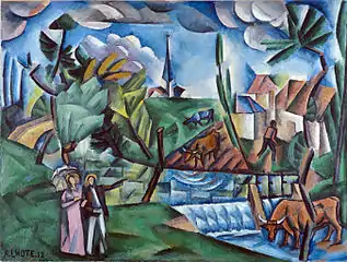 French Landscape, 1912, oil on canvas, 89 x 116 cm, Musée des Beaux-Arts de Bordeaux