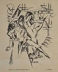 Sketch for L'Escale, 1913, published in Montjoie!, n.5, 14 April 1913