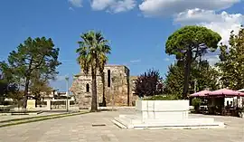 Central Square with the ruin of the Church of Hagia Sophia