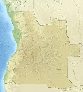 Map showing the location of Iona National Park