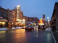 East Liberty St at night