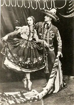 Anna Pavlova with Mieczyslaw Pianowski 1919