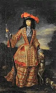 Italian female fashions in the late-17th century