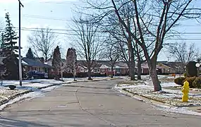 Looking south on Julius