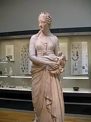 Ceracchi's statue of English sculptor Anne Seymour Damer on display at the British Museum in London