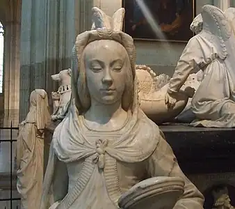 Anne of Brittany as "Prudence" by Michel Colombe (1502–07)