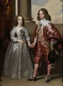 Double portrait to commemorate the betrothal of William and Mary Henrietta Stuart, by Anthony van Dyck.