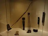 Japanese archery equipment including a variety of quivers