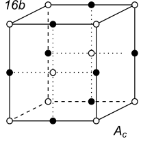 Black-white (antisymmetric) 3D Bravais Lattice number 16b (Orthorhombic system)