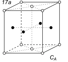 Black-white (antisymmetric) 3D Bravais Lattice number 17a (Orthorhombic system)