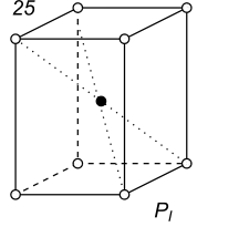 Black-white (antisymmetric) 3D Bravais Lattice number 25 (Tetragonal system)