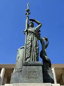 Monument titled La France) (1922), erected 18 June 1948, Musée d'Art Moderne de la Ville de Paris, Palais de Tokyo