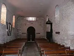 Interior of the church