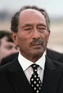 Egyptian president Anwar Sadat