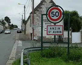 The road into Anzin-Saint-Aubin