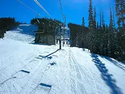 Triple chairlift on Apache Peak.