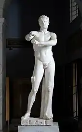 Lysippos: Apoxiomenon, Roman copy. Vatican Museums