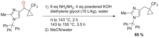 Scheme 21. Large-scale application