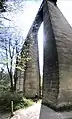 Pontcysyllte Aqueduct viewed from below at its northern end