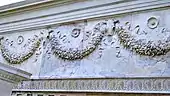 Relief with bucrania with festoons and ribbons, in the Ara Pacis altar from Rome