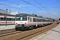 A 592 DMU with the Media Distancia livery at Aranjuez, outside Madrid