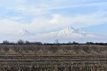 View of Ararat from Aygavan