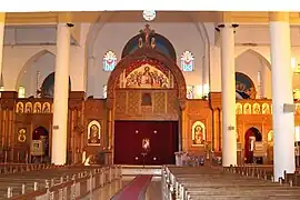 Archangel Michael's Coptic Orthodox Church in Coptic Style in Aswan