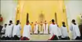 Archbishop Mark Coleridge celebrating Mass