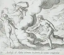 Arethusa Chased by Alpheus by Wilhelm Janson  and Antonio Tempesta (1606)