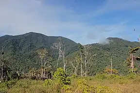 Closer view of the peak on the north-west side.