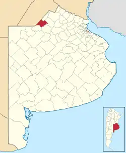 location of General Arenales Partido in Buenos Aires Province