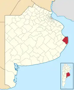 location of General Lavalle Partido in Buenos Aires Province