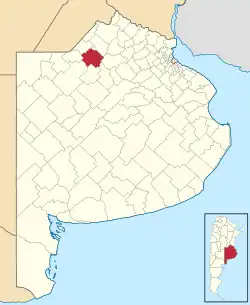 location of Junín Partido in Buenos Aires Province