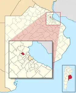 location of Malvinas Argentinas Partido in Gran Buenos Aires