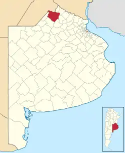 location of Pergamino Partido in Buenos Aires Province