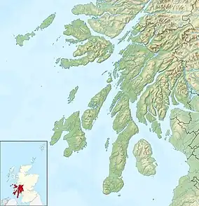 Innis Chonain is located in Argyll and Bute