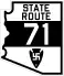 State Route 71 marker