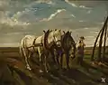 Arkliai Arime (Horses in plow), circa 1874