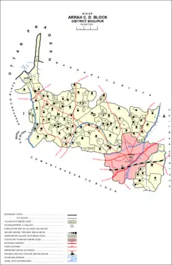 Map of Piprahiya (#737) in Arrah block