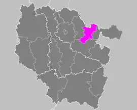 Location within the former region Lorraine