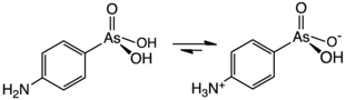 Chemical structure of arsanilic acid