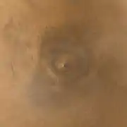 Arsia Mons, as seen by Mars Global Surveyor.