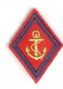 Shoulder patch of the marine artillery before the 2000s. This patch is sometimes still worn but not official anymore.