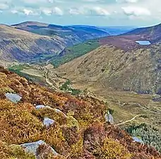 View south-east from summit of Benleagh