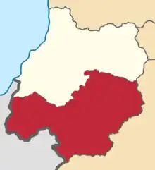 Location in the Batum Oblast