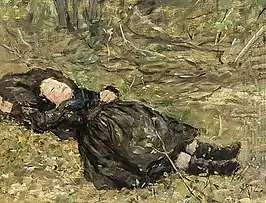 Girl Sleeping in the Woods, 1885